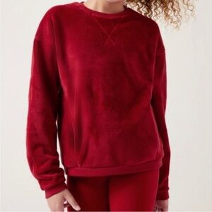 Athleta Vibrant Red Fun 2.0 Sweatshirt